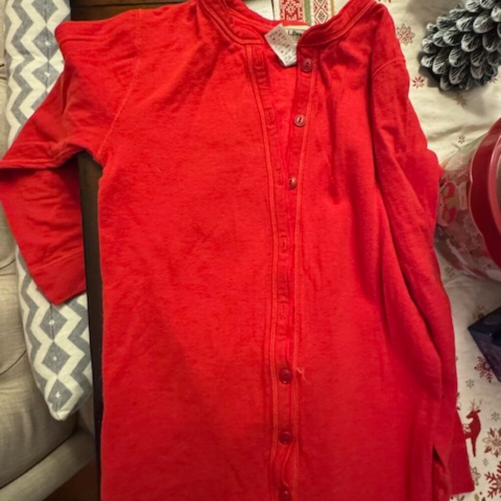 LL BEAN Red Ladies UNION Suit - Picture 4 of 4